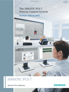 SIMATIC PCS 7 Process Control System