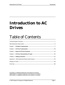 Basics of AC drives