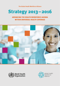 Strategy 2013 – 2016 - World Health Organization