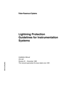 Lightning Protection Guidelines for Instrumentation Systems