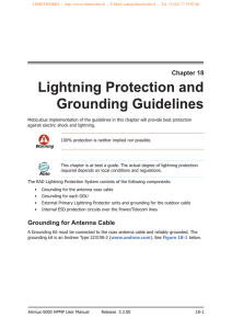 Lightning Protection and Grounding Guidelines