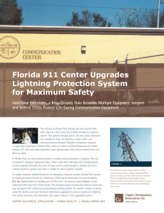 Florida 911 Center Upgrades Lightning Protection System for