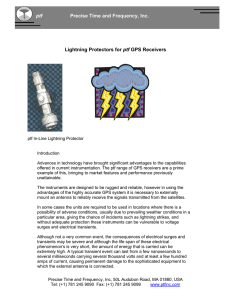 PTF, Inc - Lightning Protection for GPS Receivers