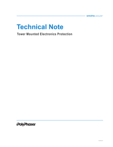 Technical Note Tower Mounted Electronics Protection
