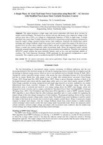 A Novel Boost DC – AC Inverter using Voltage reference closed loop