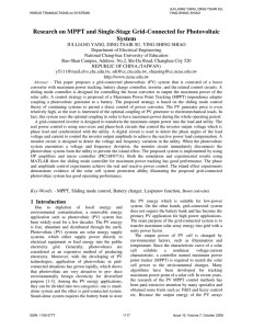 Research on MPPT and Single-Stage Grid-Connected for