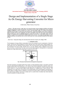 Design and Implementation of a Single Stage Ac-Dc Energy