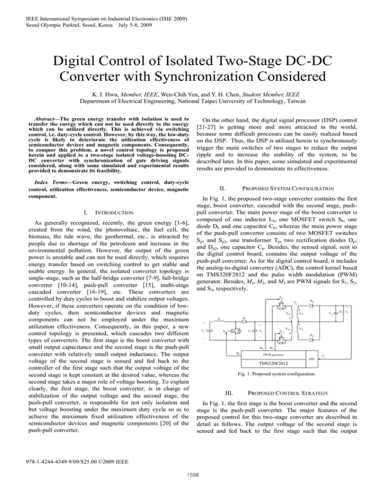 Digital Control Of Isolated Two-Stage DC