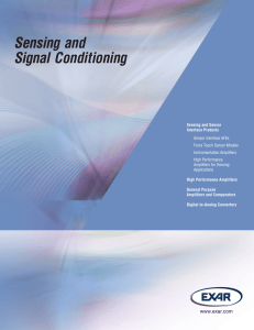 Sensing and Signal Conditioning