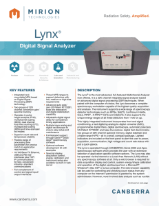 Lynx®- Digital Signal Analyzer