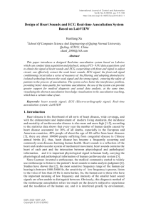 Design of Heart Sounds and ECG Real-time Auscultation