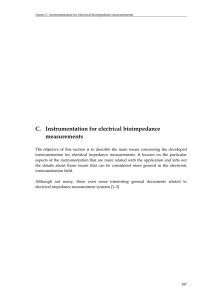 C. Instrumentation for electrical bioimpedance measurements