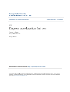 Diagnosis procedures from fault trees