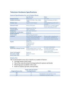 Television Hardware Specifications