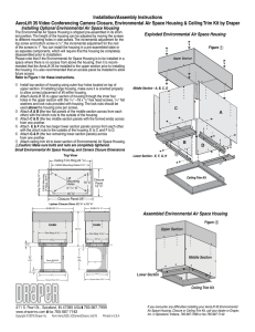 Installation/Assembly Instructions AeroLift 35 Video Conferencing