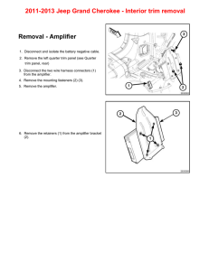 2011-2013 Grand Cherokee - Interior trim removal