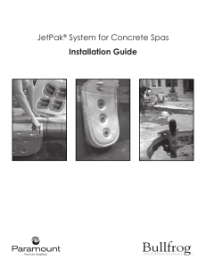 JetPak System for Concrete Spas