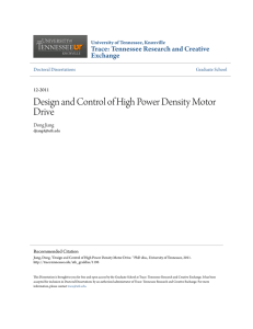 Design and Control of High Power Density Motor Drive