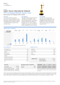 Eaton Vance International (Ireland) PPA Emerging Markets