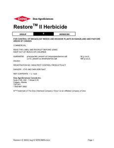 Restore II Herbicide