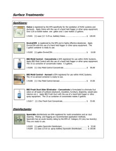 Surface Treatments, Spec Sheet, 2-16