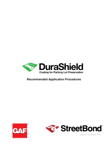 StreetBond® Durashield Application Instructions