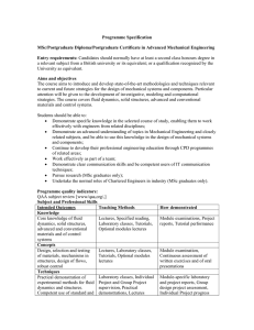 Programme Specification