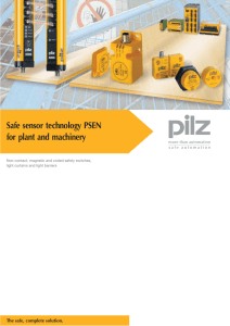 Safe sensor technology PSEN for plant and machinery