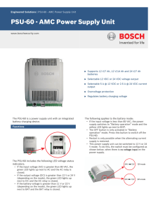 PSU-60 - AMC Power Supply Unit