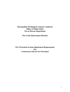Fire Protection System Impairment Requirements For Contractors