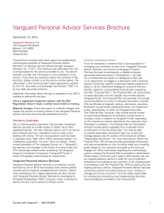 Vanguard Personal Advisor Services Brochure