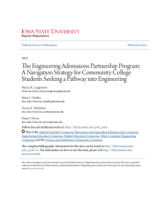 The Engineering Admissions Partnership Program