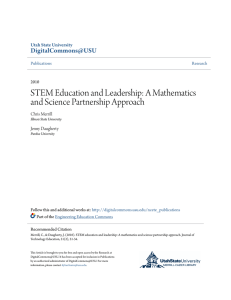 A Mathematics and Science Partnership Approach