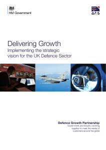 Defence Growth Partnership - Delivering Growth