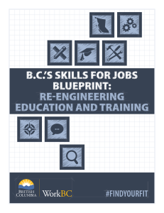 B.C.`s Skills for Jobs Blueprint: Re-engineering Education