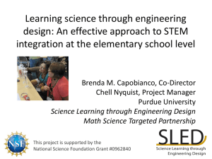 Learning science through engineering design: An effective