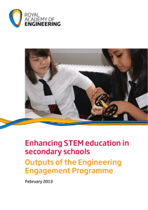 Enhancing STEM education in secondary schools Outputs of the