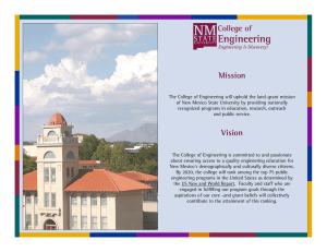 Mission Vision - College of Engineering