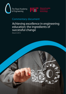 Achieving excellence in engineering education: the ingredients of