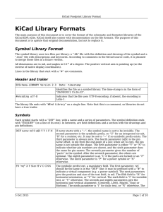 KiCad Library Formats