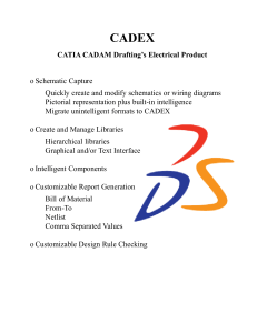 CATIA CADAM Drafting`s Electrical Product o Schematic Capture