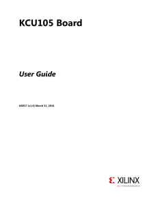 KCU105 Board User Guide (UG917)