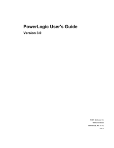 PowerLogic User`s Guide - Electrical and Information Technology