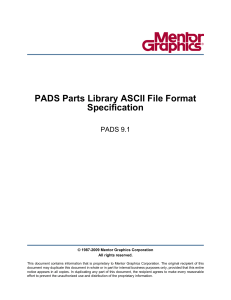PADS Parts Library ASCII Format Specification