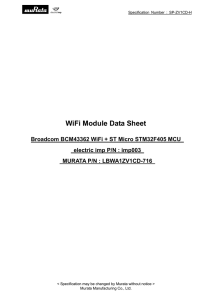 LBWA1ZV1CD-716 - Wireless | Murata Manufacturing