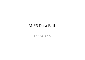 MIPS Data Path