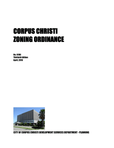 Zoning Ordinance - City of Corpus Christi