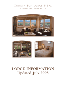 Lodge Sale Packet - Chipeta Solar Springs Resort