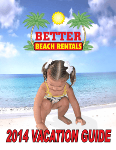 2014 VACATION GUIDE - Better Beach Rentals