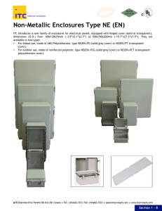 Non-Metallic Enclosures Type NE (EN)